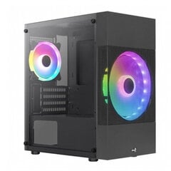 AeroCool Atomic Lite-G-BK-V2 kaina ir informacija | Korpusai | pigu.lt