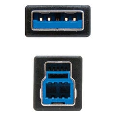 Кабель Nanocable, 10.01.0802-BK, USB цена и информация | Кабели и провода | pigu.lt