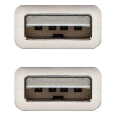 Нанокабель 10.01.0302, USB, 1 м цена и информация | Кабели и провода | pigu.lt