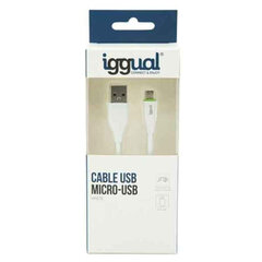 Универсальный кабель USB-MicroUSB iggual IGG316931 цена и информация | Кабели для телефонов | pigu.lt