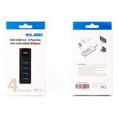 4 lizdų USB šakotuvas 3.0 kaina ir informacija | Adapteriai, USB šakotuvai | pigu.lt