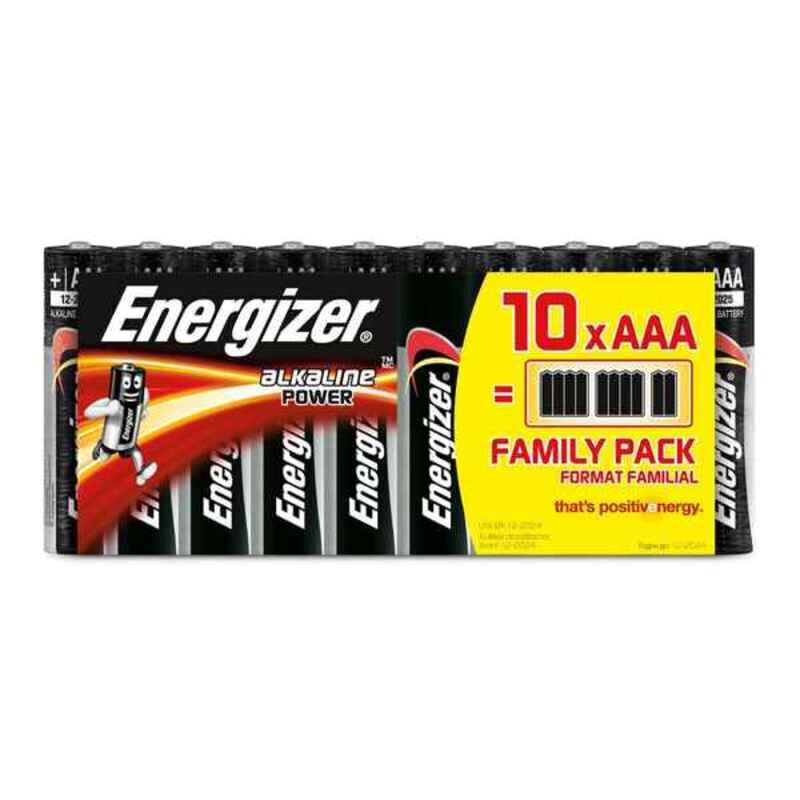 Šarminės baterijos Energizer 630066 AAA LR03, 10 vnt. kaina ir informacija | Elementai | pigu.lt