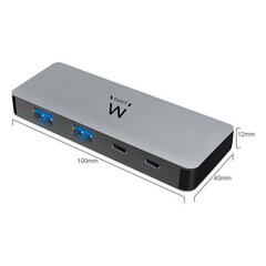 4-х портовый USB адаптер Ewent EW1142 цена и информация | Адаптеры, USB-разветвители | pigu.lt