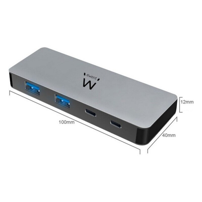 4 lizdų USB šakotuvas Ewent EW1142 kaina ir informacija | Adapteriai, USB šakotuvai | pigu.lt