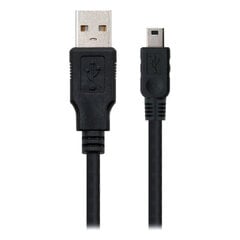 Нано кабель 10.01.0405, USB A/Mini USB, 4.5 м цена и информация | Кабели и провода | pigu.lt