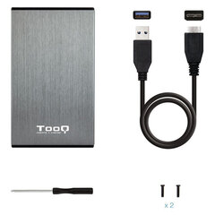 Корпус TooQ TQE-2527G цена и информация | Внутренние жёсткие диски (HDD, SSD, Hybrid) | pigu.lt