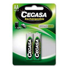 Įkraunamos baterijos Cegasa HR6 2100 mAh (2 uds) kaina ir informacija | Elementai | pigu.lt