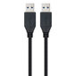 Nanocable 10.01.1002BK, USB 3.0 A /USB A, 2m kaina ir informacija | Kabeliai ir laidai | pigu.lt