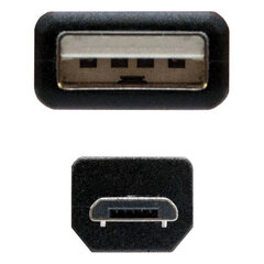 Nanocable 10.01.0501, USB 2.0 A /Micro USB B , 1,8 m kaina ir informacija | Kabeliai ir laidai | pigu.lt