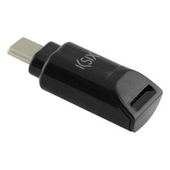 Адаптер Micro SD — USB-C KSIX Чёрный цена и информация | Адаптеры, USB-разветвители | pigu.lt