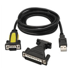 Нано кабель USB – адаптер RS232, 1.8 м цена и информация | Кабели и провода | pigu.lt