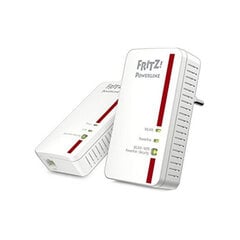 PLC Adapteris Fritz! 1240E 300 Mbps WIFI kaina ir informacija | Elektros jungikliai, rozetės | pigu.lt