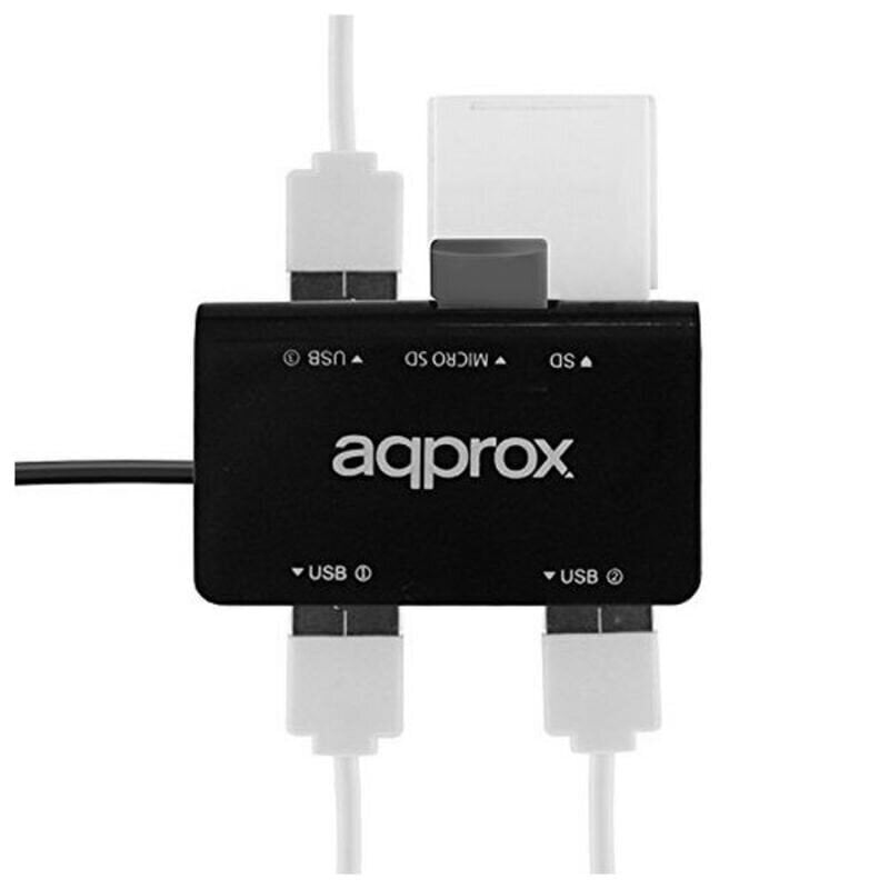 approx! AAOAUS0122, SD/Micro SD/USB 2.0 kaina ir informacija | Adapteriai, USB šakotuvai | pigu.lt