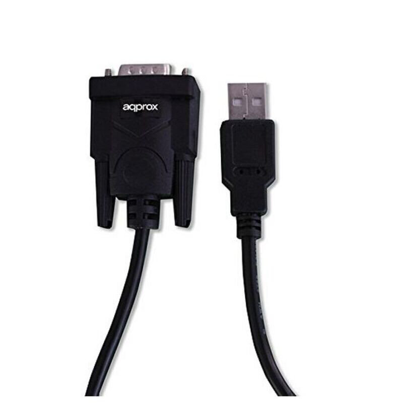 Approx! APPC27, DB9M/USB-A, 0.75 m kaina ir informacija | Kabeliai ir laidai | pigu.lt