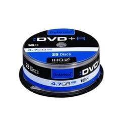 DVD+R Intenso, 16x 4.7 GB, 25 vnt. kaina ir informacija | Vinilinės plokštelės, CD, DVD | pigu.lt