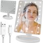 Makiažo veidrodis su LED lempute kaina ir informacija | Vonios kambario aksesuarai | pigu.lt