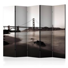 Ширма San Francisco: Golden Gate Bridge in black and white цена и информация | Мобильные стенки | pigu.lt