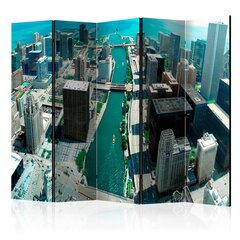 Ширма - Urban architecture of Chicago [Комнатная перегородка] цена и информация | Мобильные стенки | pigu.lt