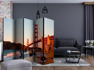 Ширма Golden Gate Bridge sunset, San Francisco цена и информация | Мобильные стенки | pigu.lt