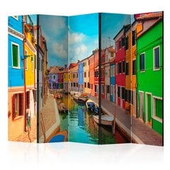 Ширма Colorful Canal in Burano цена и информация | Мобильные стенки | pigu.lt