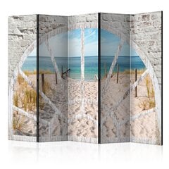 Ширма - Window View Beach [Комнатные перегородки] цена и информация | Мобильные стенки | pigu.lt