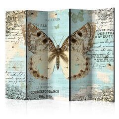 Ширма Postcard with butterfly цена и информация | Мобильные стенки | pigu.lt