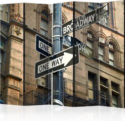 Ширма All roads lead to Broadway цена и информация | Мобильные стенки | pigu.lt