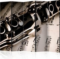 Ширма Clarinet and music notes цена и информация | Мобильные стенки | pigu.lt