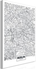 Paveikslas Map of Berlin kaina ir informacija | Reprodukcijos, paveikslai | pigu.lt