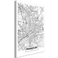 Paveikslas Map of Frankfurt kaina ir informacija | Reprodukcijos, paveikslai | pigu.lt