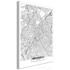 Paveikslas Map of Brussels kaina ir informacija | Reprodukcijos, paveikslai | pigu.lt