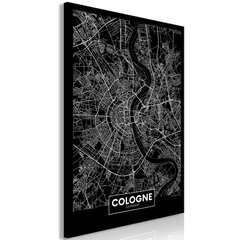 Paveikslas Dark Map of Cologne kaina ir informacija | Reprodukcijos, paveikslai | pigu.lt