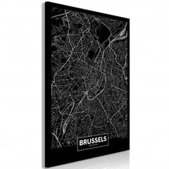 Paveikslas Dark Map of Brussels kaina ir informacija | Reprodukcijos, paveikslai | pigu.lt