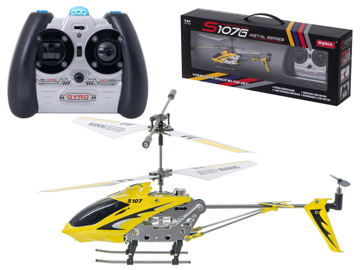RC malūnsparnis Syma S107G, geltonas kaina ir informacija | Žaislai berniukams | pigu.lt