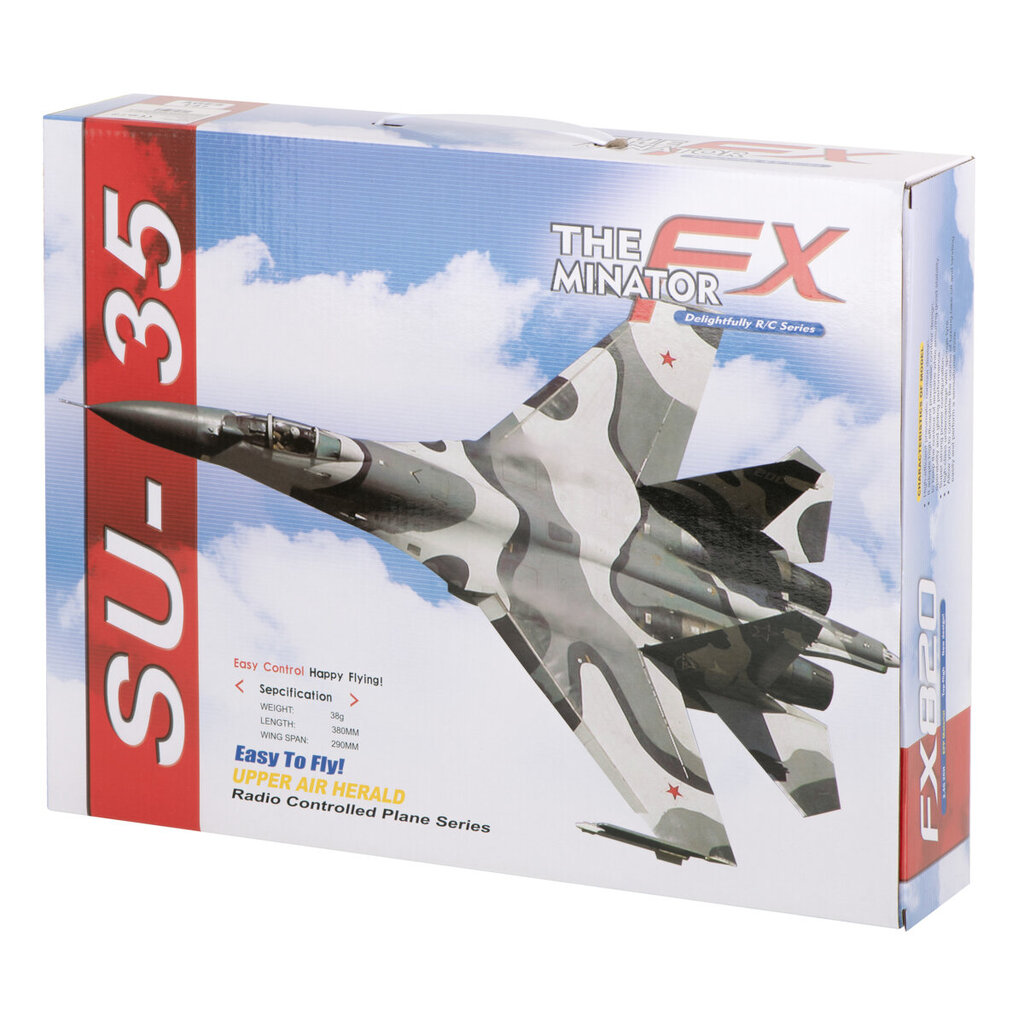 RC reaktyvinis lėktuvas SU-35 FX820 geltonas kaina ir informacija | Žaislai berniukams | pigu.lt