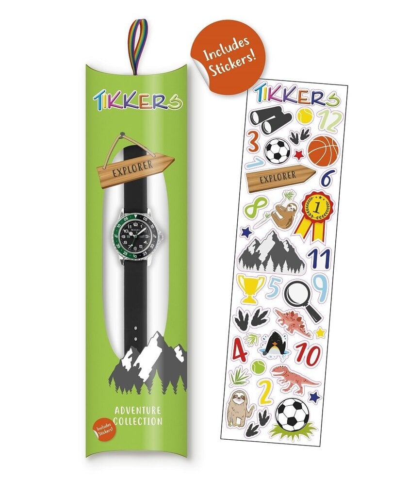 Laikrodis vaikams Tikkers TK0139, juodas kaina ir informacija | Aksesuarai vaikams | pigu.lt