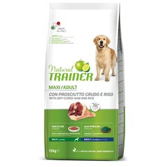 NATURAL TRAINER MAXI ADULT With Ham сухой корм с ветчиной для собак крупных пород 12кг цена и информация | Сухой корм для собак | pigu.lt