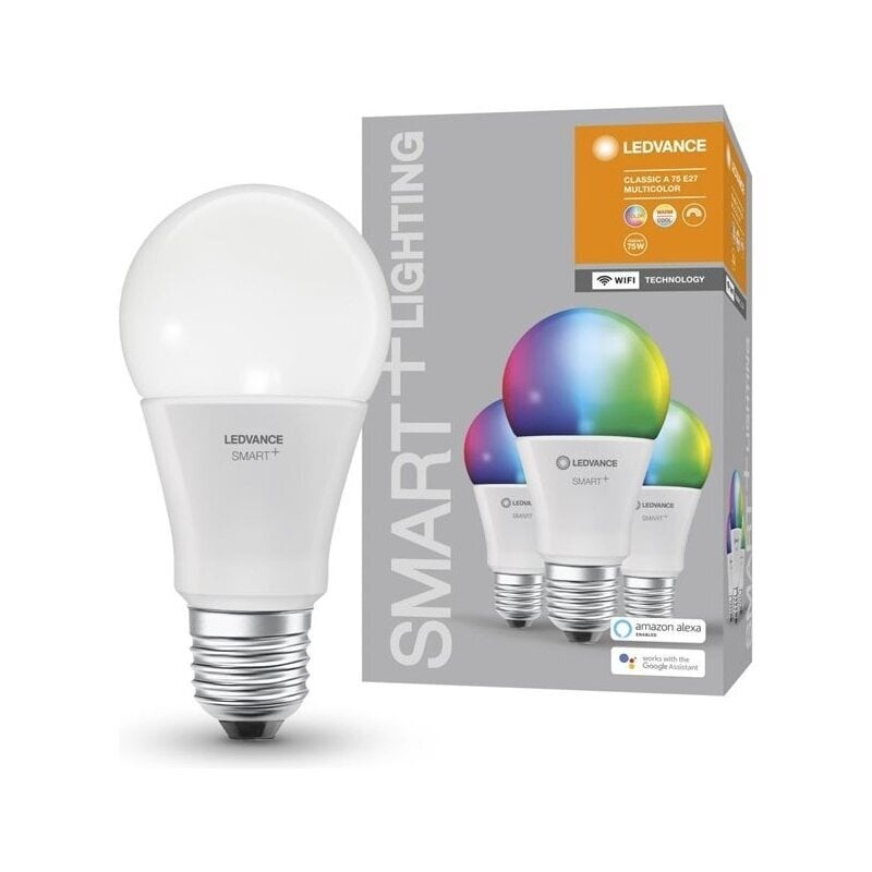 Šviesos diodų lemputė LEDVANCE 9,5W RGBW A75 E27 kaina ir informacija | Elektros lemputės | pigu.lt
