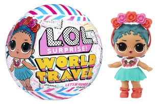 Lėlė LOL Surprise! World Travel, 9 cm kaina ir informacija | Žaislai mergaitėms | pigu.lt