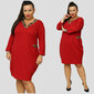 Plius dydžio suknelė moterims Manuela, raudona цена и информация | Suknelės | pigu.lt