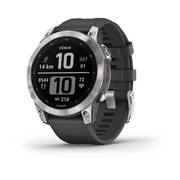 Garmin fēnix® 7 Silver/Graphite 47mm. kaina ir informacija | Išmanieji laikrodžiai (smartwatch) | pigu.lt