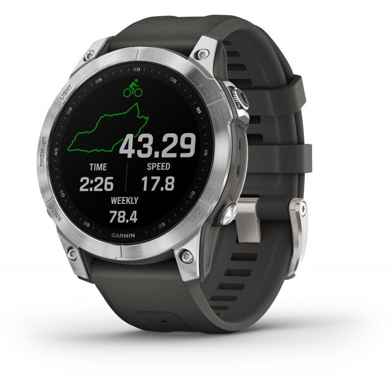 Garmin fēnix® 7 Silver/Graphite 47mm kaina ir informacija | Išmanieji laikrodžiai (smartwatch) | pigu.lt