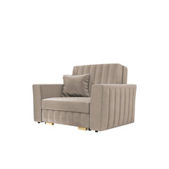 Раскладное кресло Clivia Glam, бежевое цена и информация | Кресла в гостиную | pigu.lt