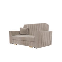 Sofa-lova Clivia Glam 2, smėlio spalvos kaina ir informacija | Sofos | pigu.lt