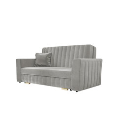 Sofa-lova Clivia Glam 3, šviesiai pilka kaina ir informacija | Sofos | pigu.lt