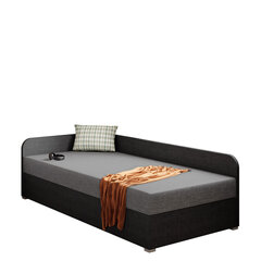Кровать Draban 90x200 см, темно-серый/серый цвет цена и информация | Кровати | pigu.lt