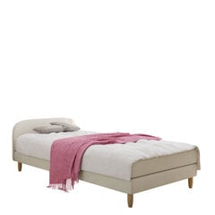 Кровать Moriba 2 90x200 см, бежевая цена и информация | Кровати | pigu.lt