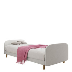 Кровать Moriba 3 90x200 см, светло-серая цена и информация | Кровати | pigu.lt
