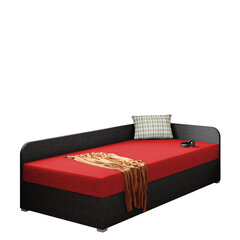 Кровать Draban 90x200 см, темно-серый/красный цвет цена и информация | Кровати | pigu.lt