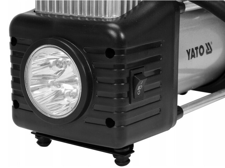 Automobilinis kompresorius Yato su LED lempa 12V/250W, YT-73462 kaina ir informacija | Kompresoriai | pigu.lt